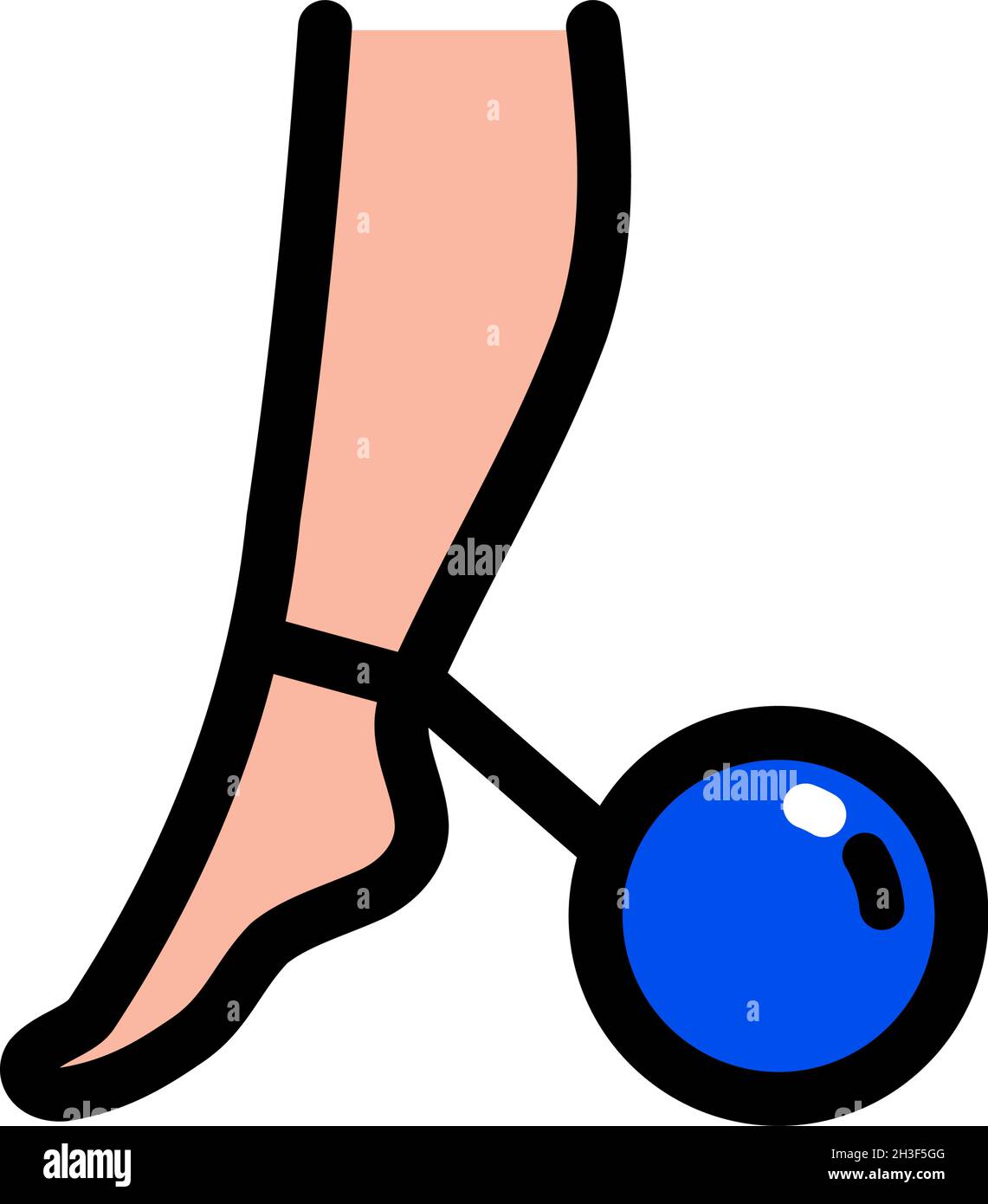 Compression stockings color icon, medical and equipment, medicine socks ...