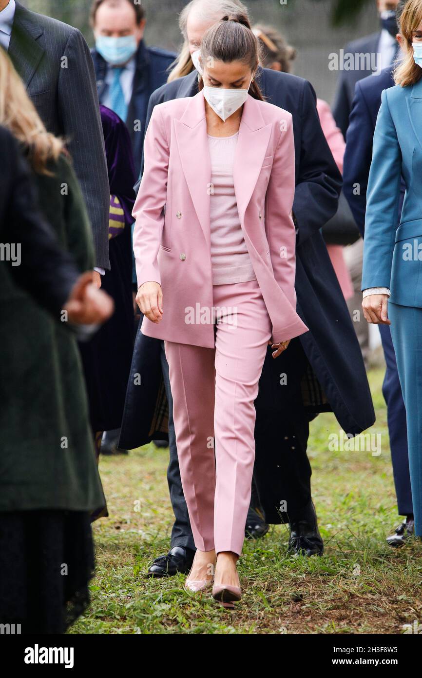 Tui Spain 28th Oct 21 28 10 21 Tuy Queen Letizia Visited The Mestra Clara Torres Rural School Winner Of The Princess Of Girona Foundation School Of The Year Award In Tui Photo