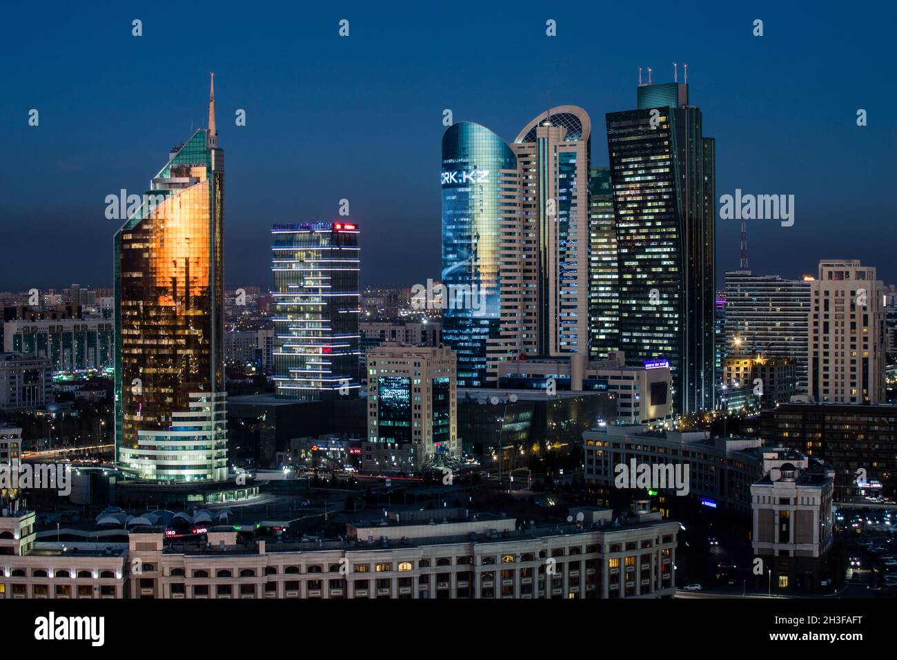 Scenes from Nur-Sultan (formerly Astana), capital city of Kazakhstan in Central Asia. Stock Photo