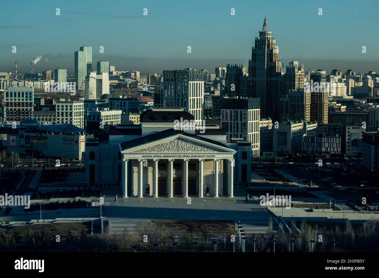 Scenes from Nur-Sultan (formerly Astana), capital city of Kazakhstan in Central Asia. Stock Photo