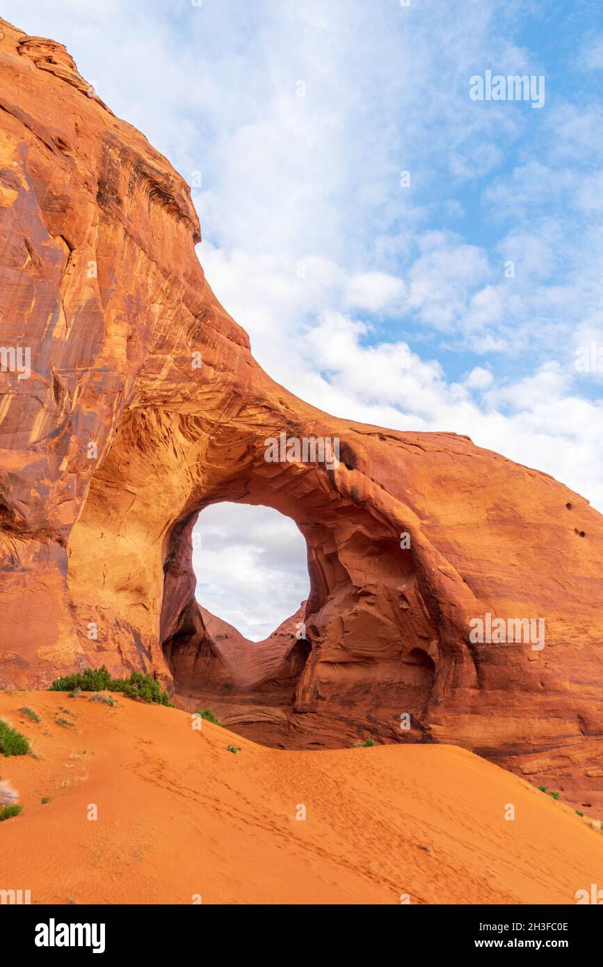 Ear of the Wind Rock Formation Located in Monument Valley, Arizona