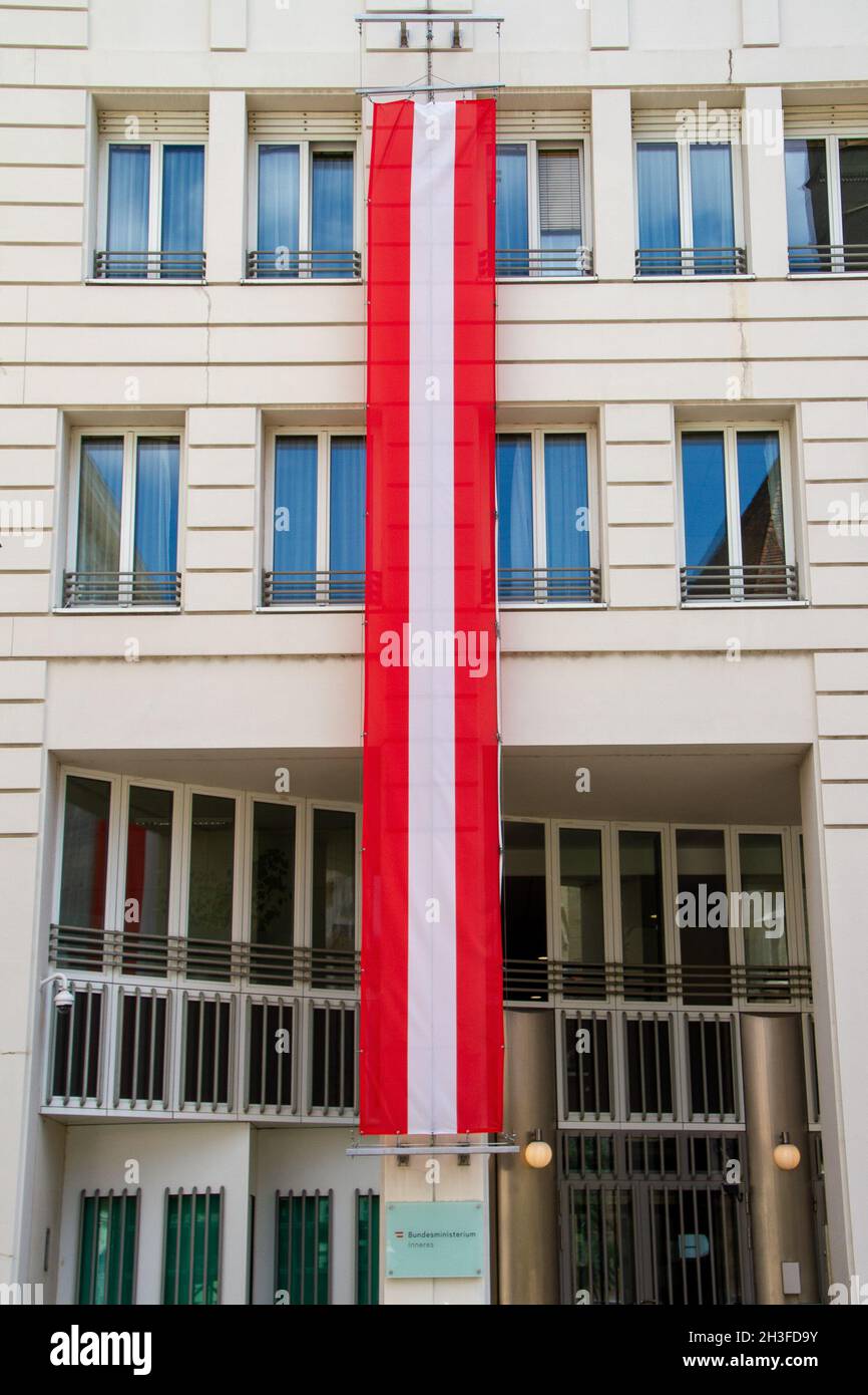 Vienna, Austria, July 24, 2021. The Federal Ministry of the Interior, Bundesministerium fur Inneres, BMI, is the ministerial department responsible fo Stock Photo