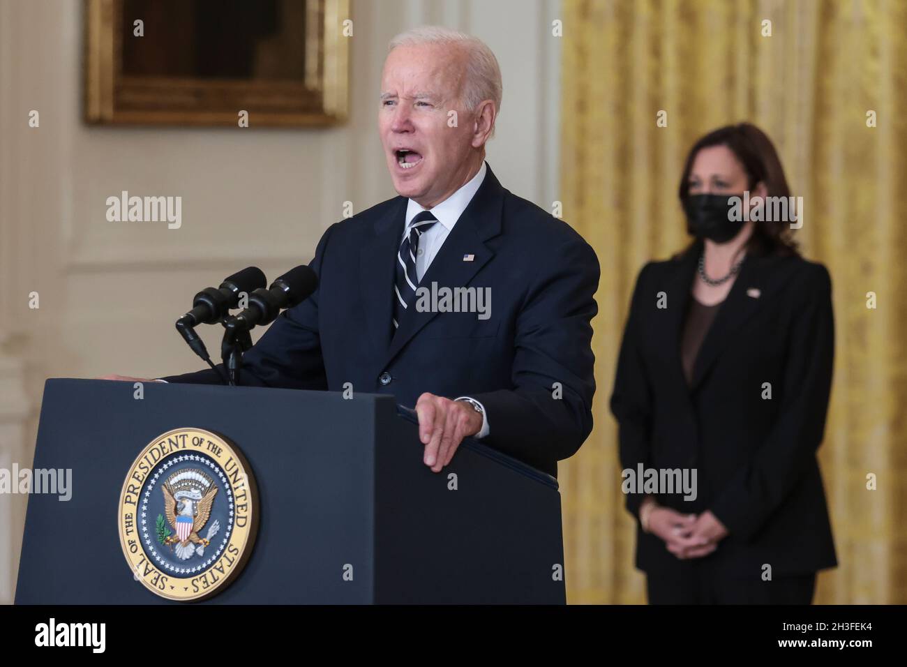 President Joe Biden delivers remarks on his revised Build Back Better ...