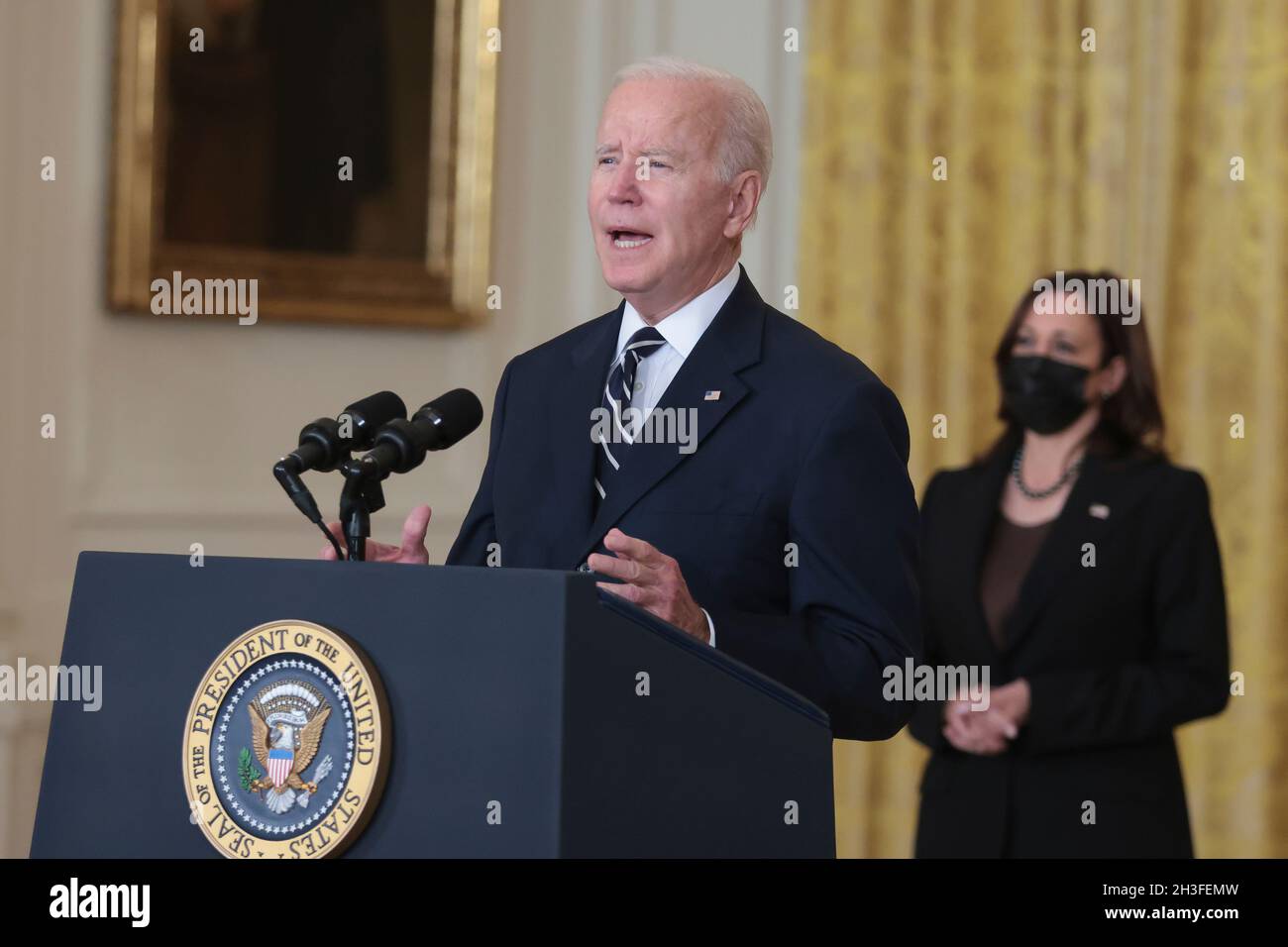 President Joe Biden delivers remarks on his revised Build Back Better ...