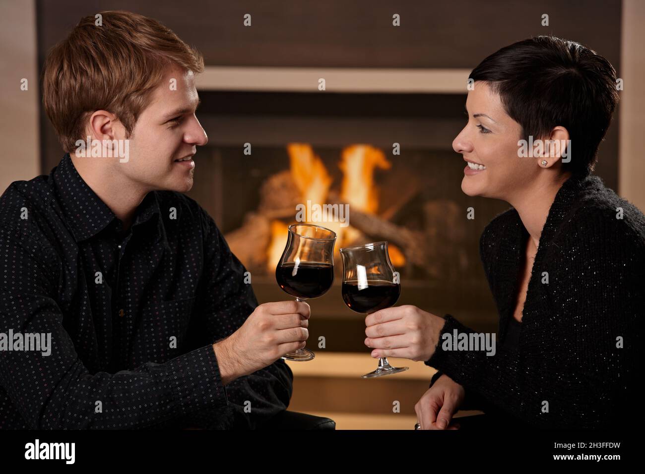 Romantic couple dating Stock Photo - Alamy