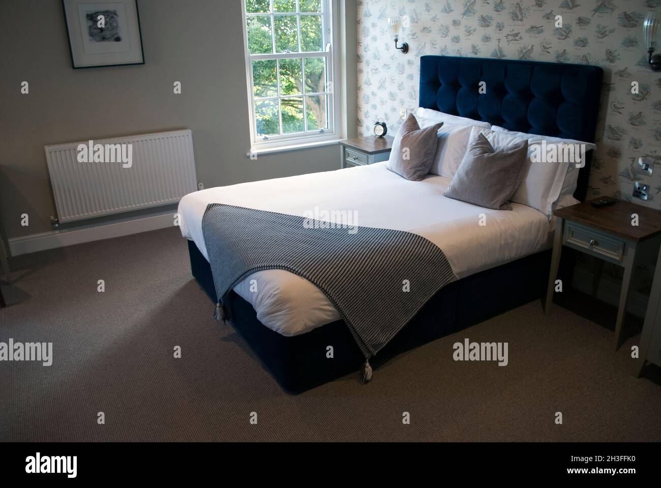 bed with window on one side