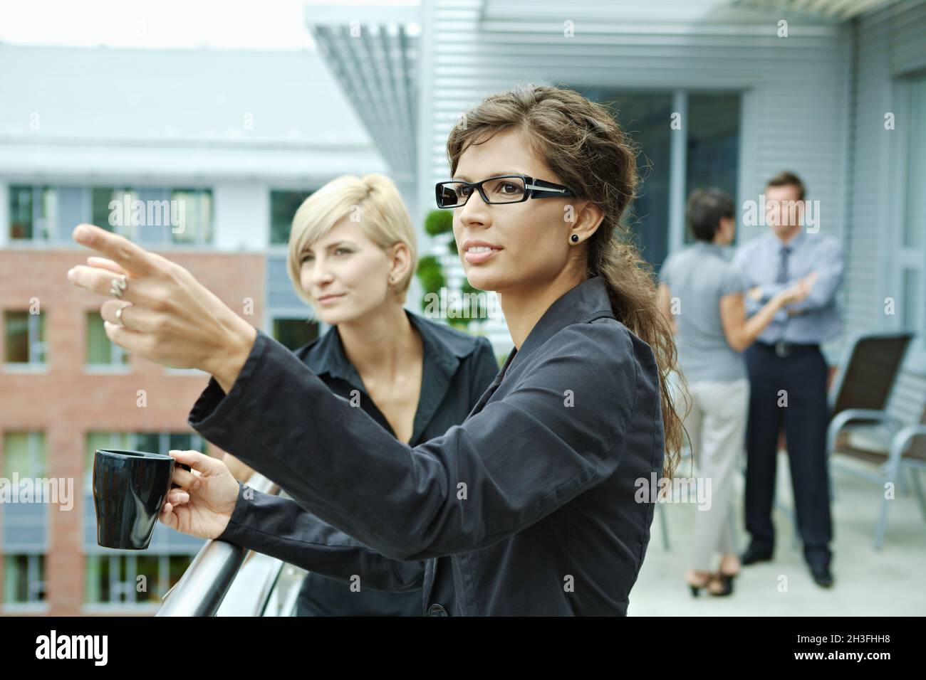 Businesswomen having break Stock Photo