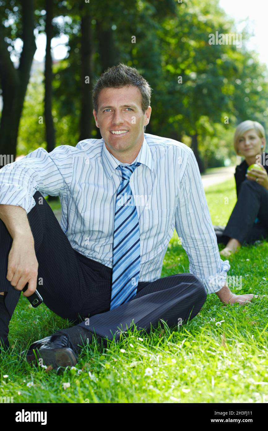 Business people outdoor Stock Photo
