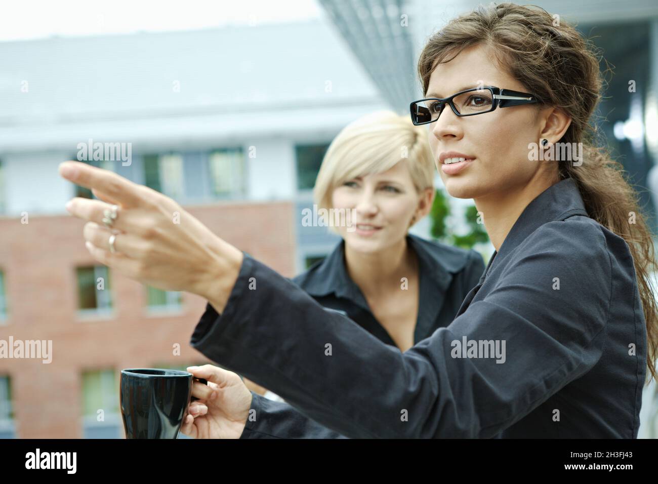 Businesswomen having break Stock Photo