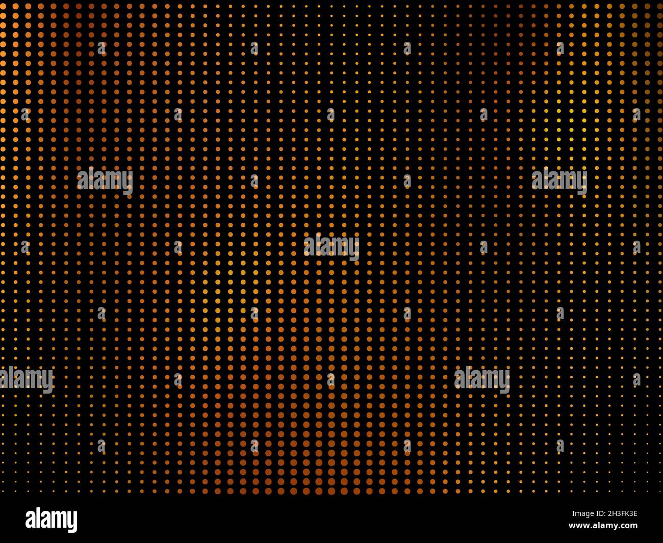 Golden halftone background. Black gold wallpaper, modern graphic backdrop. Dots pattern elements, shine dotted lines recent vector texture Stock Vector