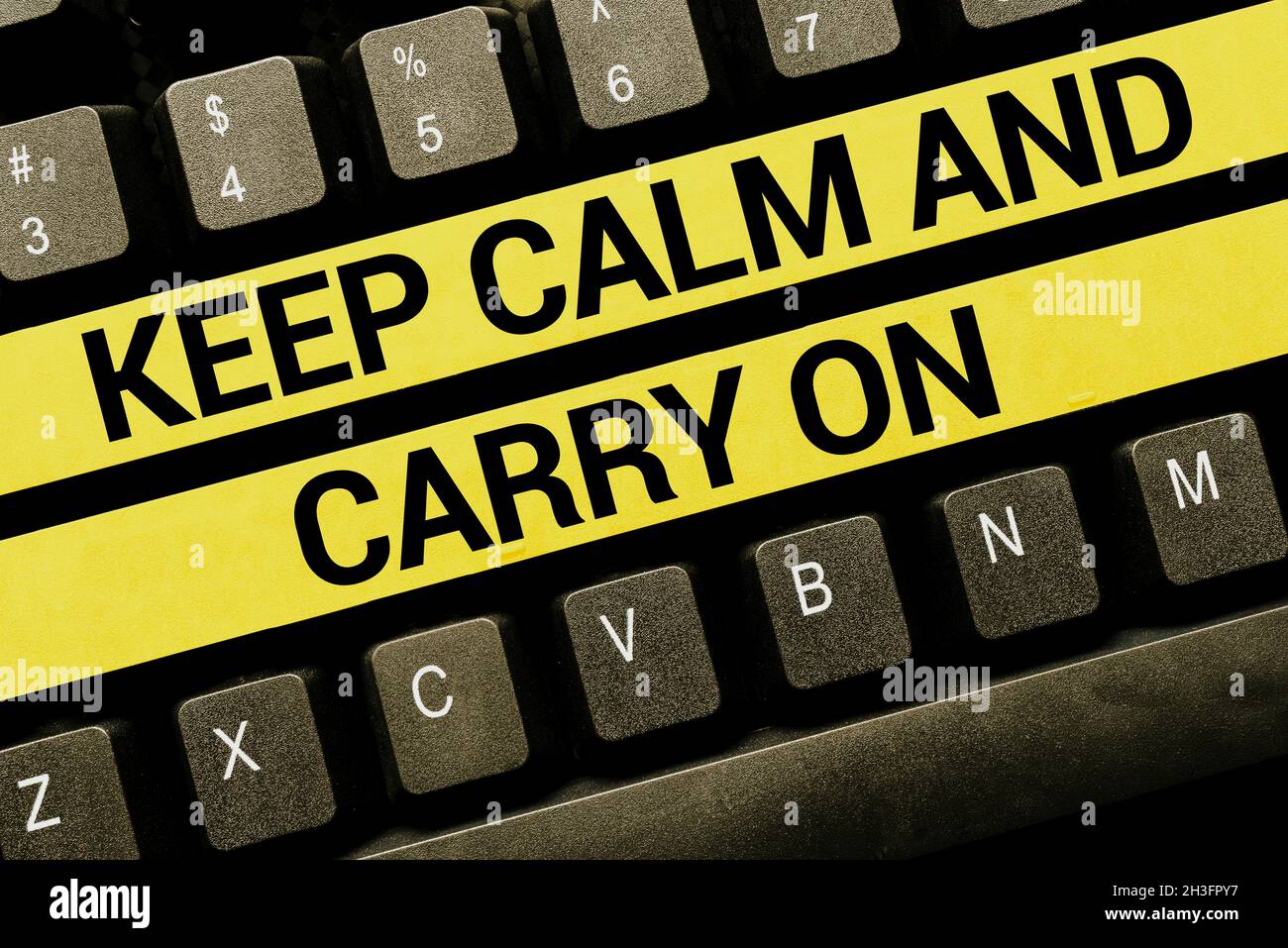 Conceptual display Keep Calm And Carry On. Business concept slogan