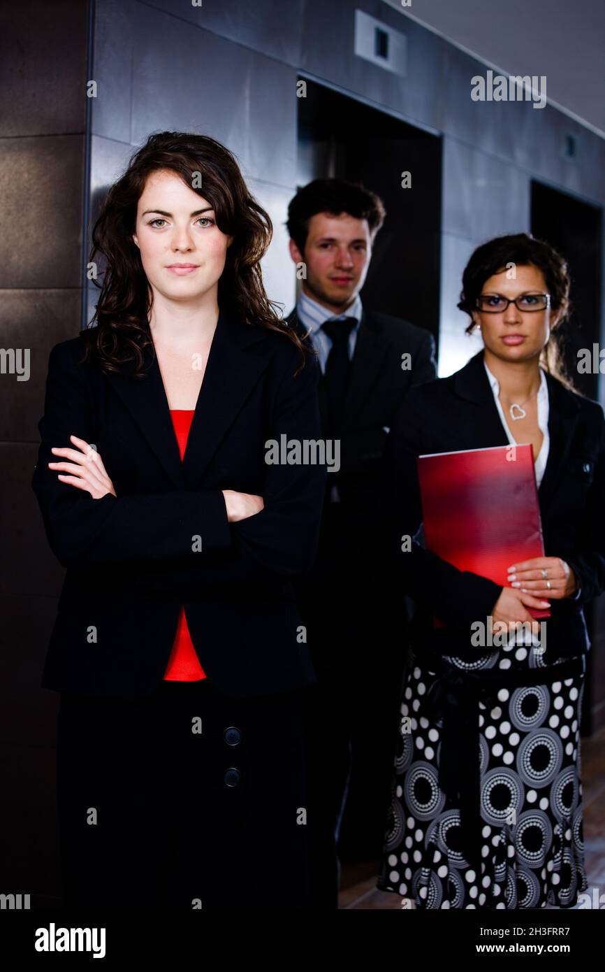 Happy company business people hi-res stock photography and images - Alamy