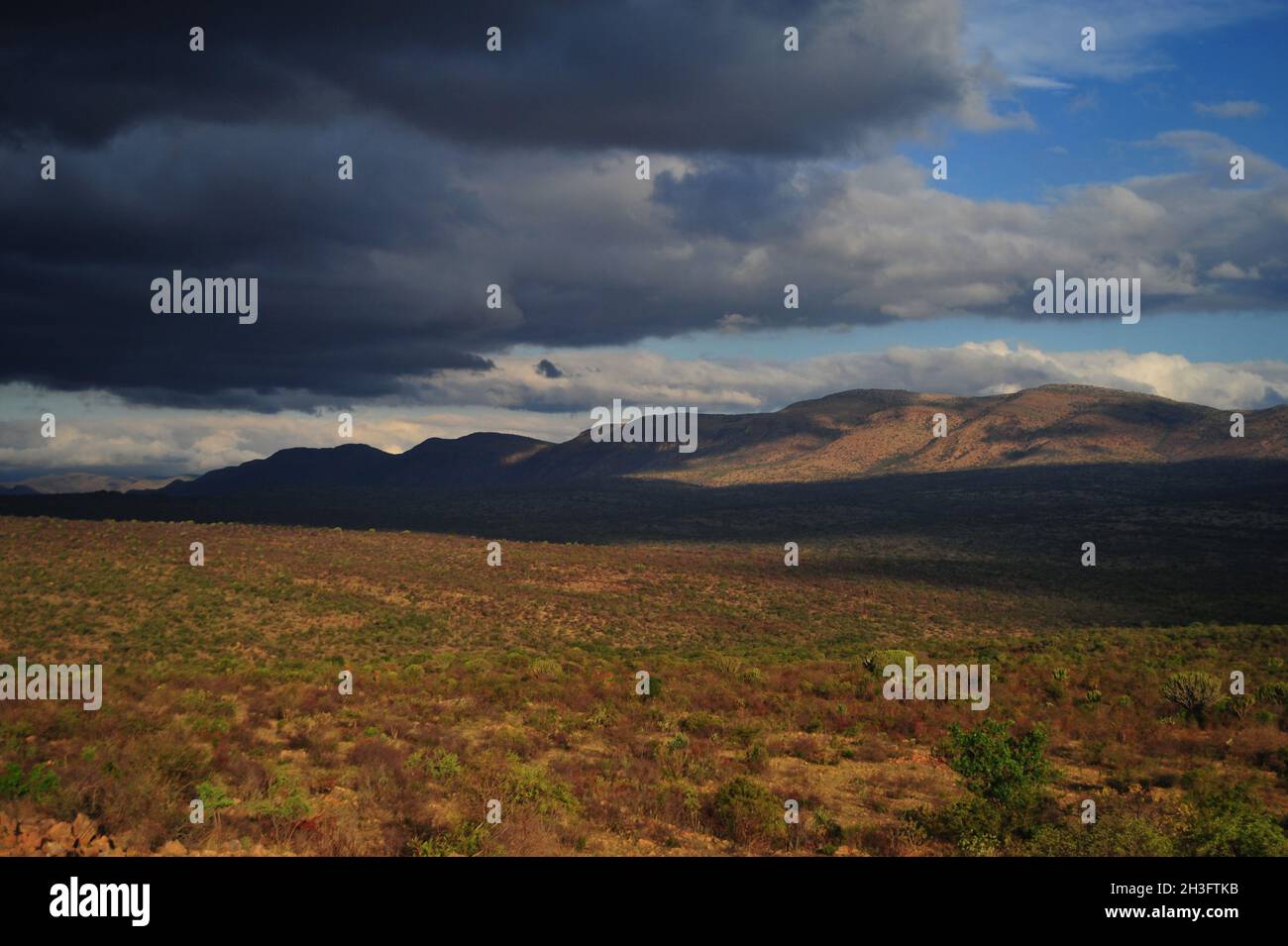 An overcast afternoon above the Drakensberg mountains in Limpopo ...