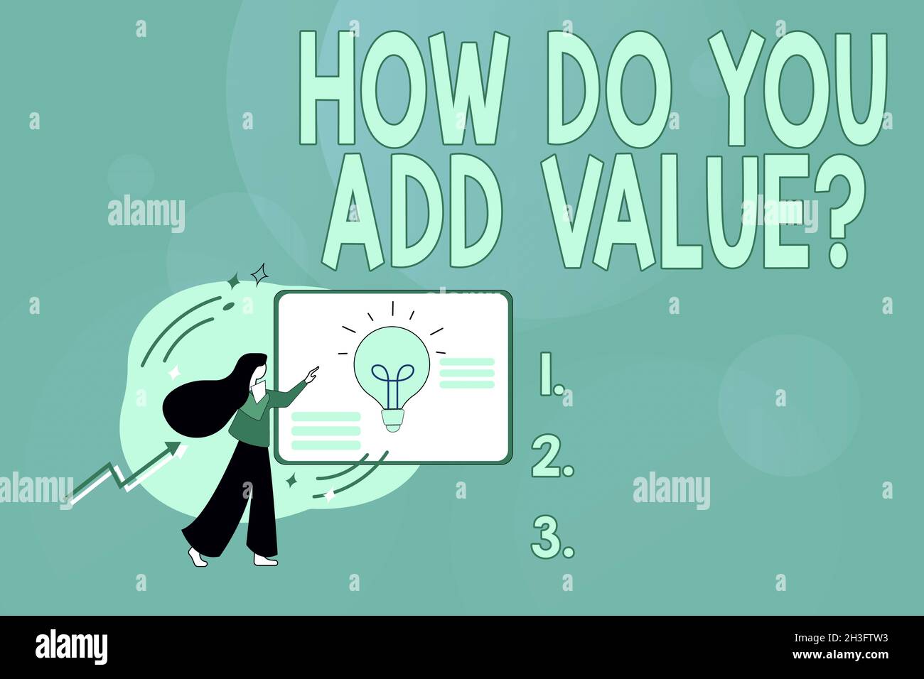 Writing displaying text How Do You Add Value Question. Business concept ...