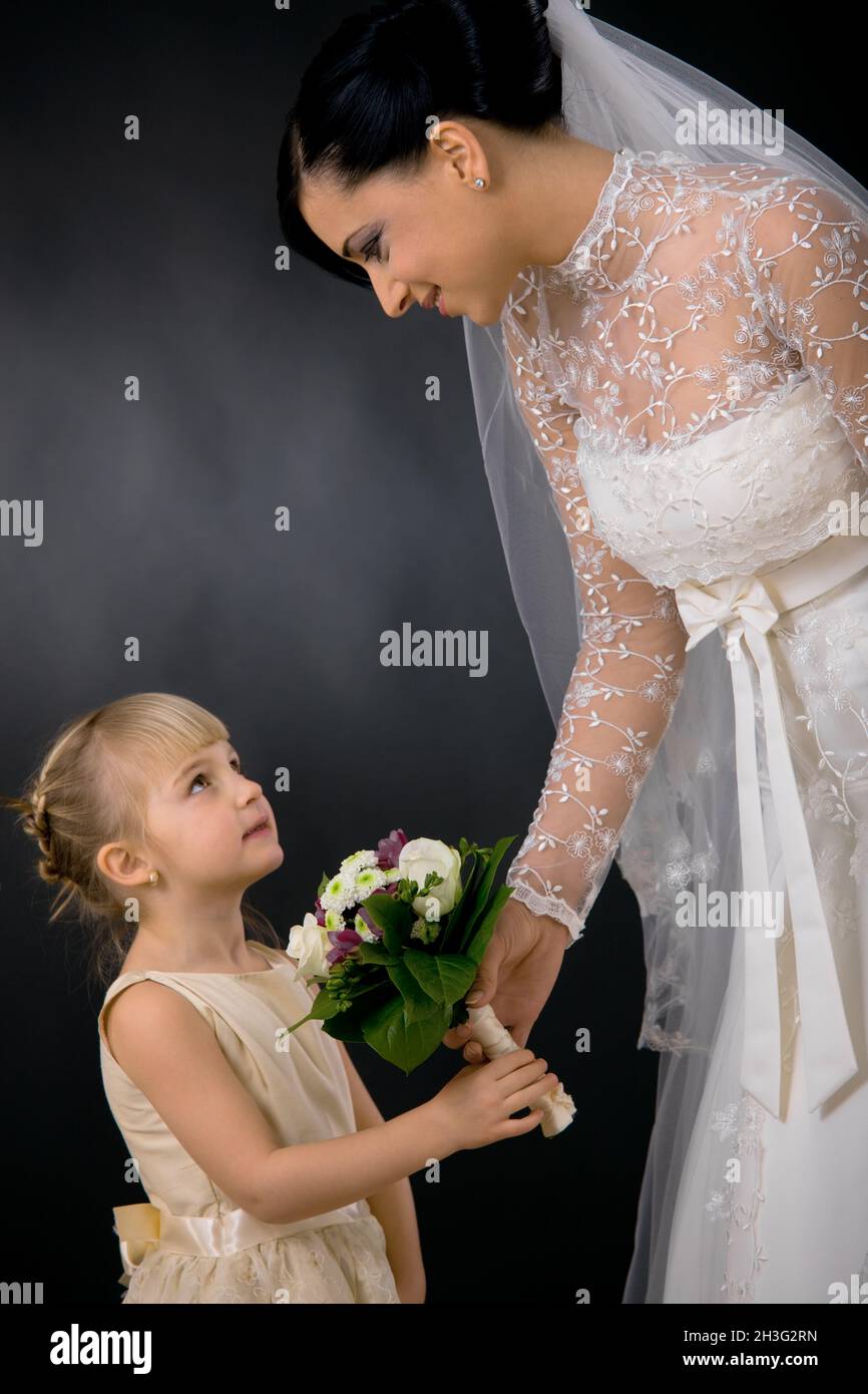 Portrait bride wearing short hi-res stock photography and images - Alamy