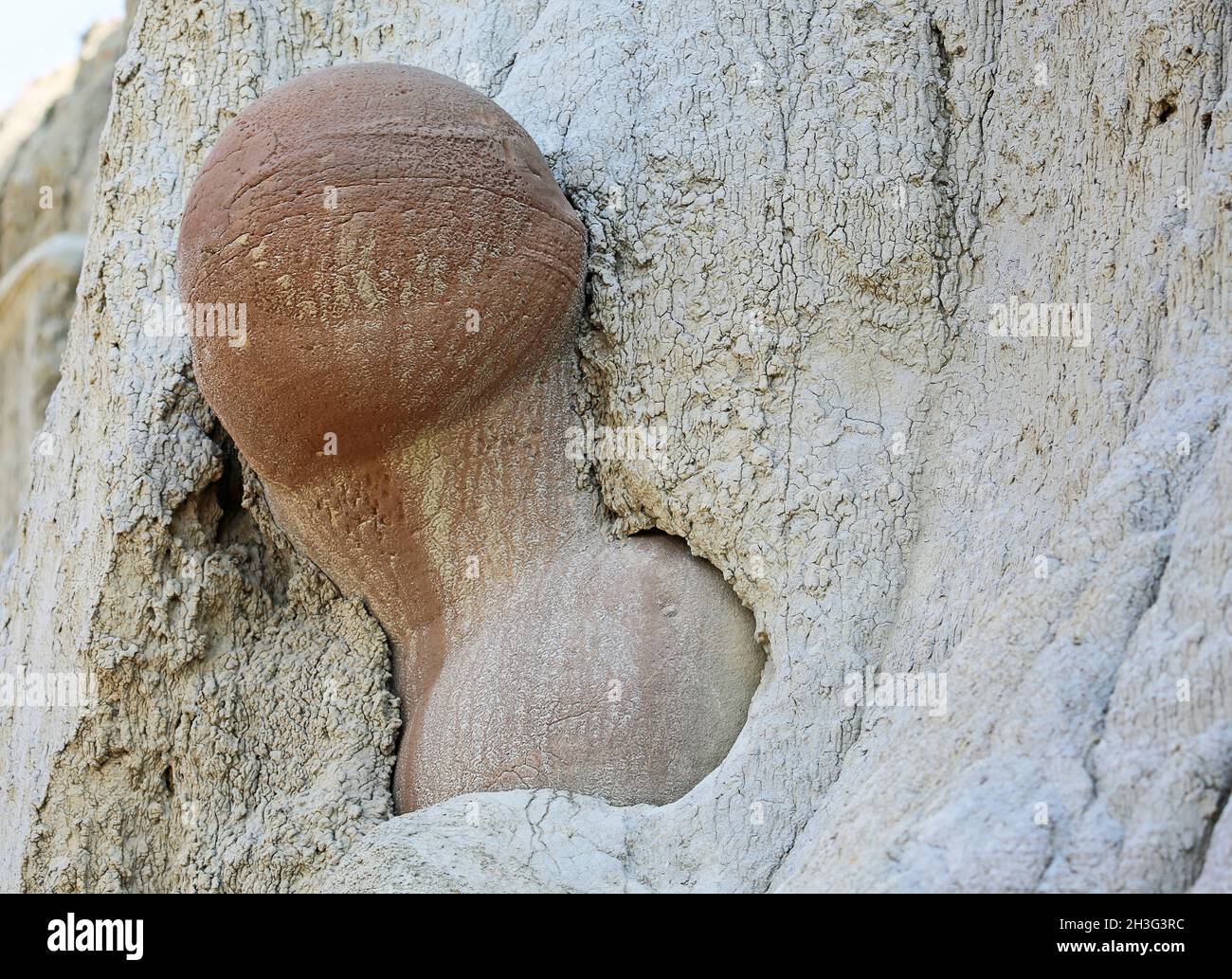 Cannonball concretions - North Dakota Stock Photo