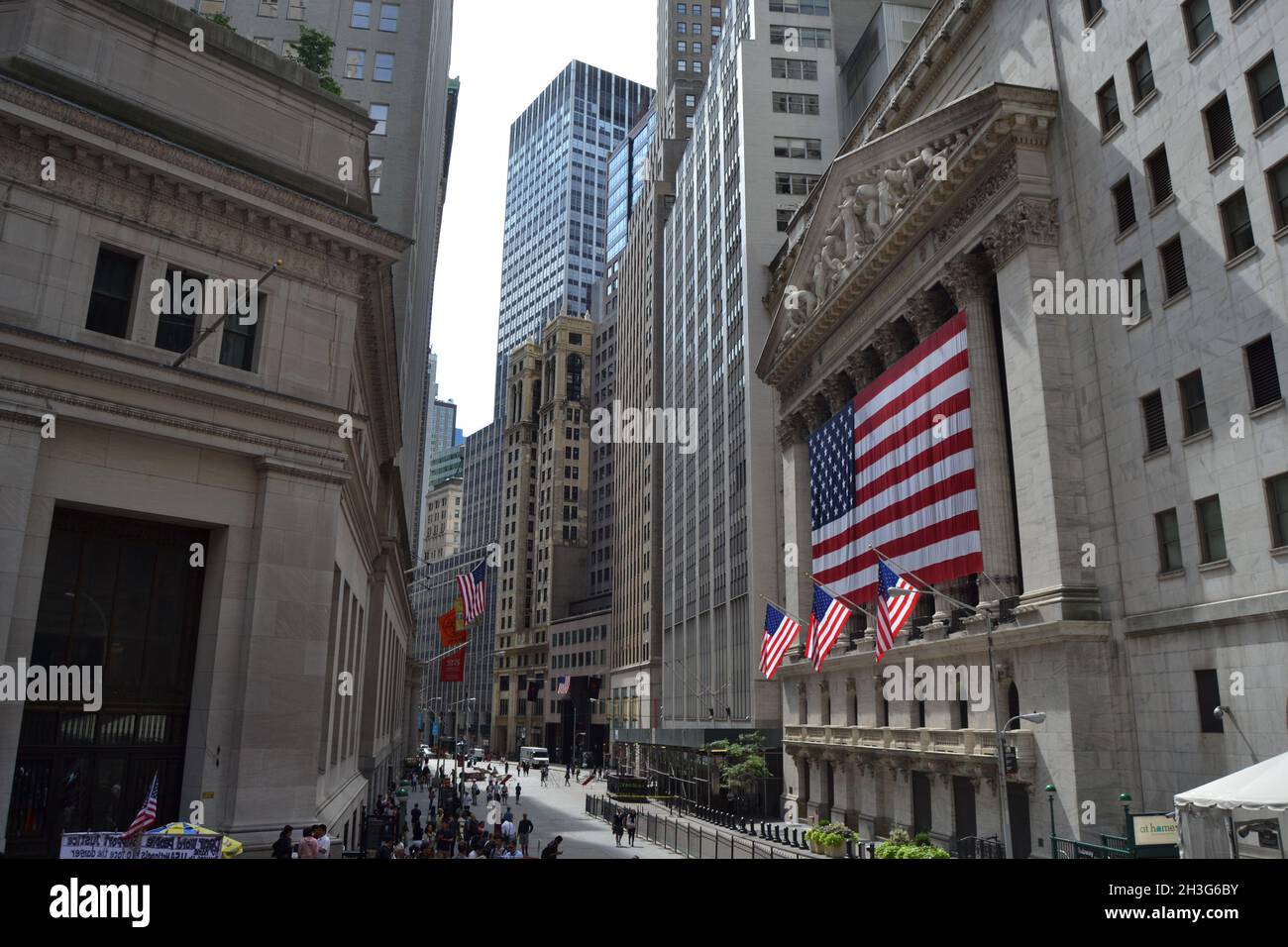 Panorama wall street new york hi-res stock photography and images - Alamy