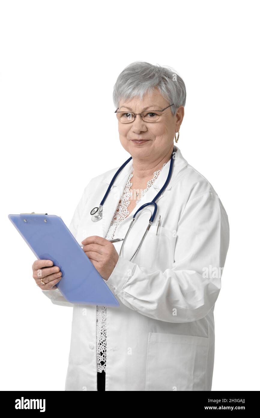 Senior doctor taking notes on hi-res stock photography and images - Alamy