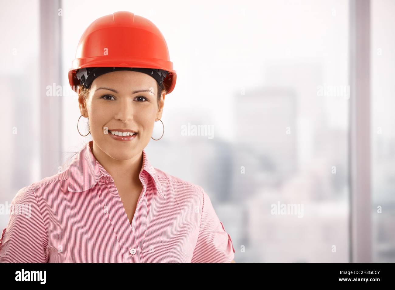 Portrait of young architect Stock Photo