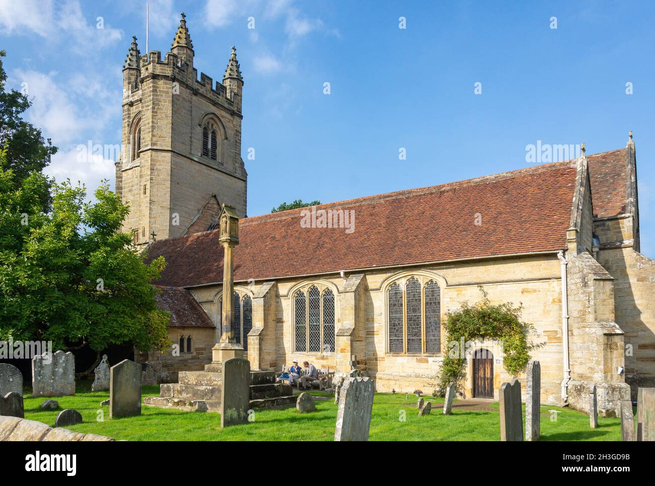 St Mary the Virgin Church, Chiddingstone Road, Chiddingstone, Kent, England, United Kingdom Stock Photo