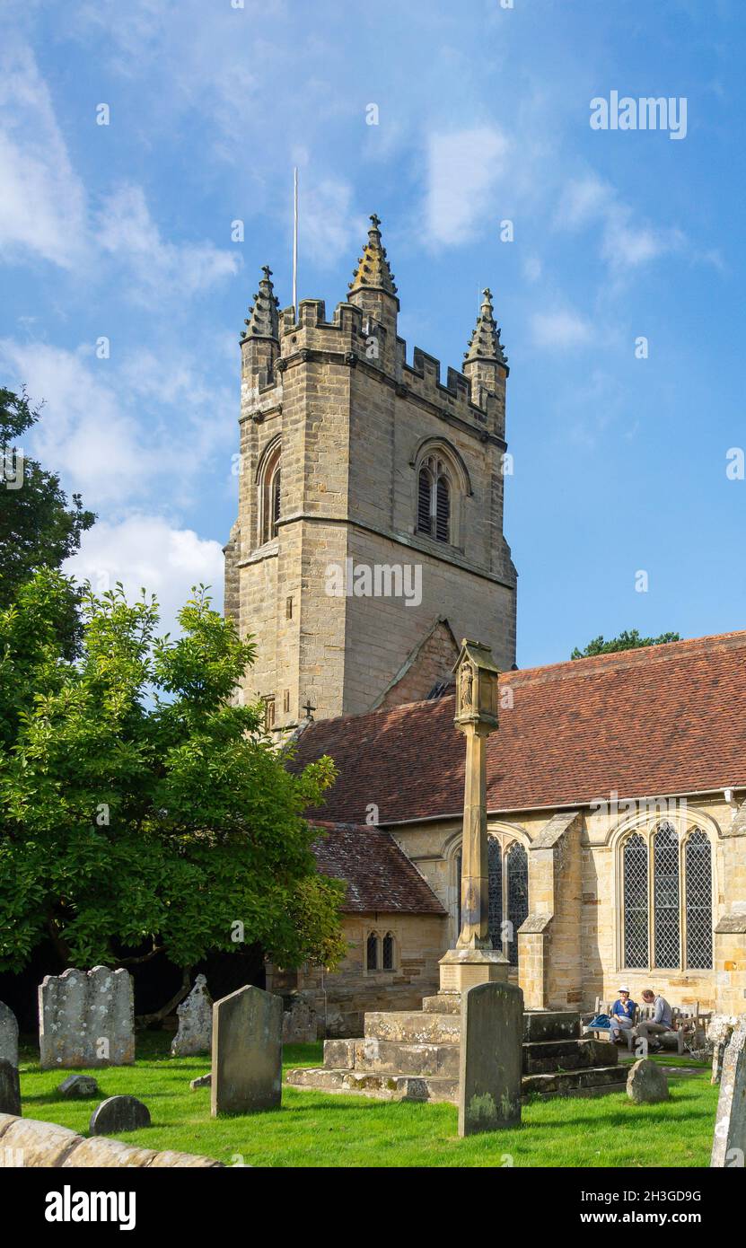 St Mary the Virgin Church, Chiddingstone Road, Chiddingstone, Kent, England, United Kingdom Stock Photo