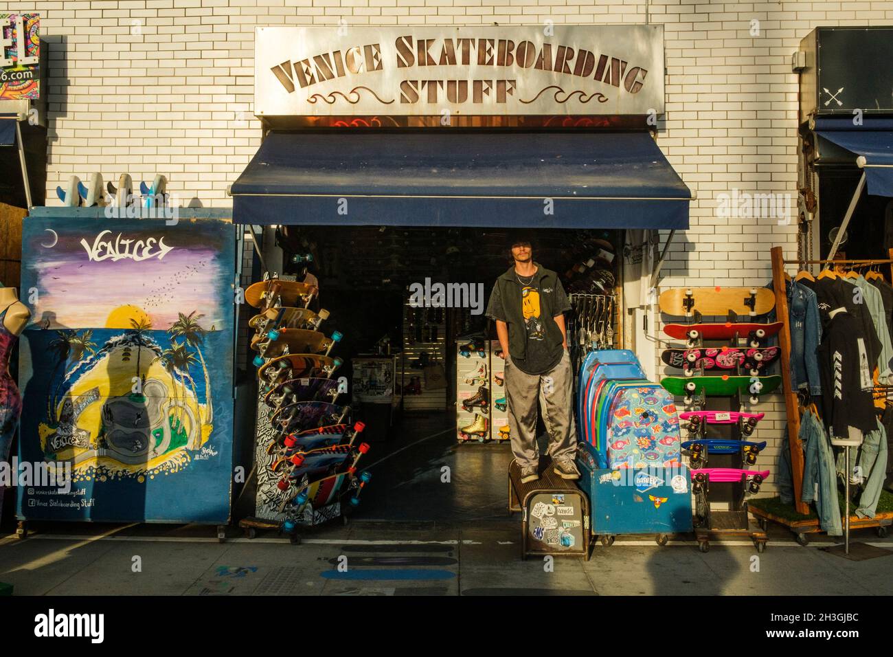 Skateboard shop, Venice Beach, Los Angeles, California, United States of  America Stock Photo - Alamy