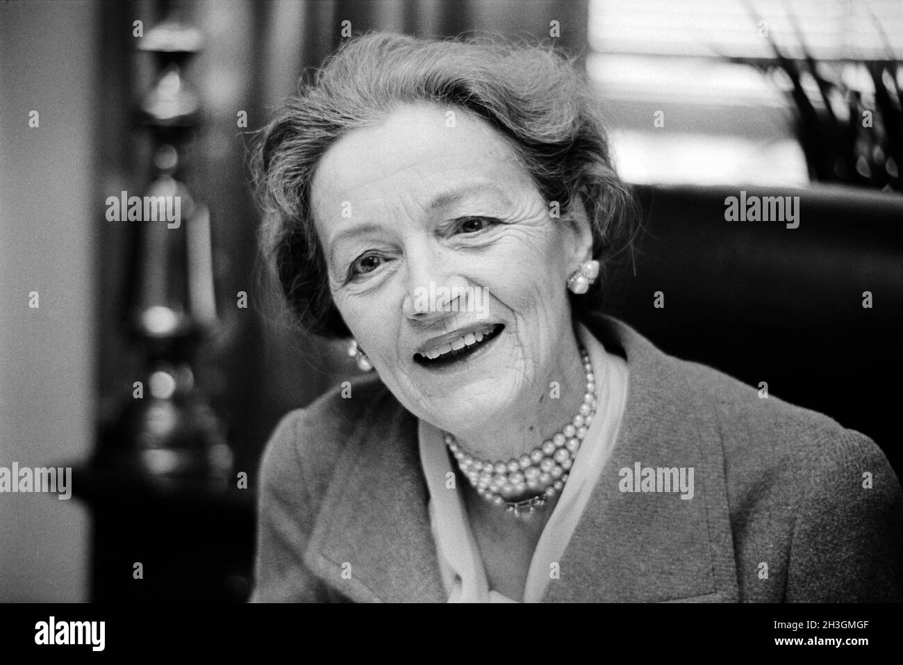 Millicent Fenwick (1910-1992), American Politician and Diplomat, head and shoulders Portrait as member of U.S. House of Representatives from New Jersey's 5th District, Thomas J. O'Halloran, US News & World Report Magazine Collection, February 6, 1975 Stock Photo
