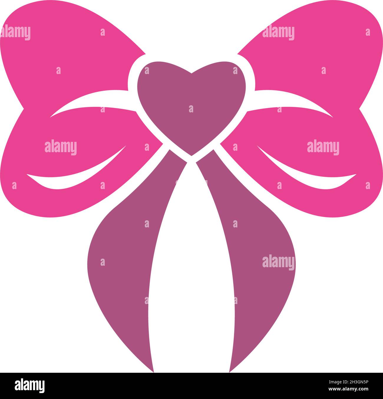 Bowties icon logo flat design template vector Stock Vector