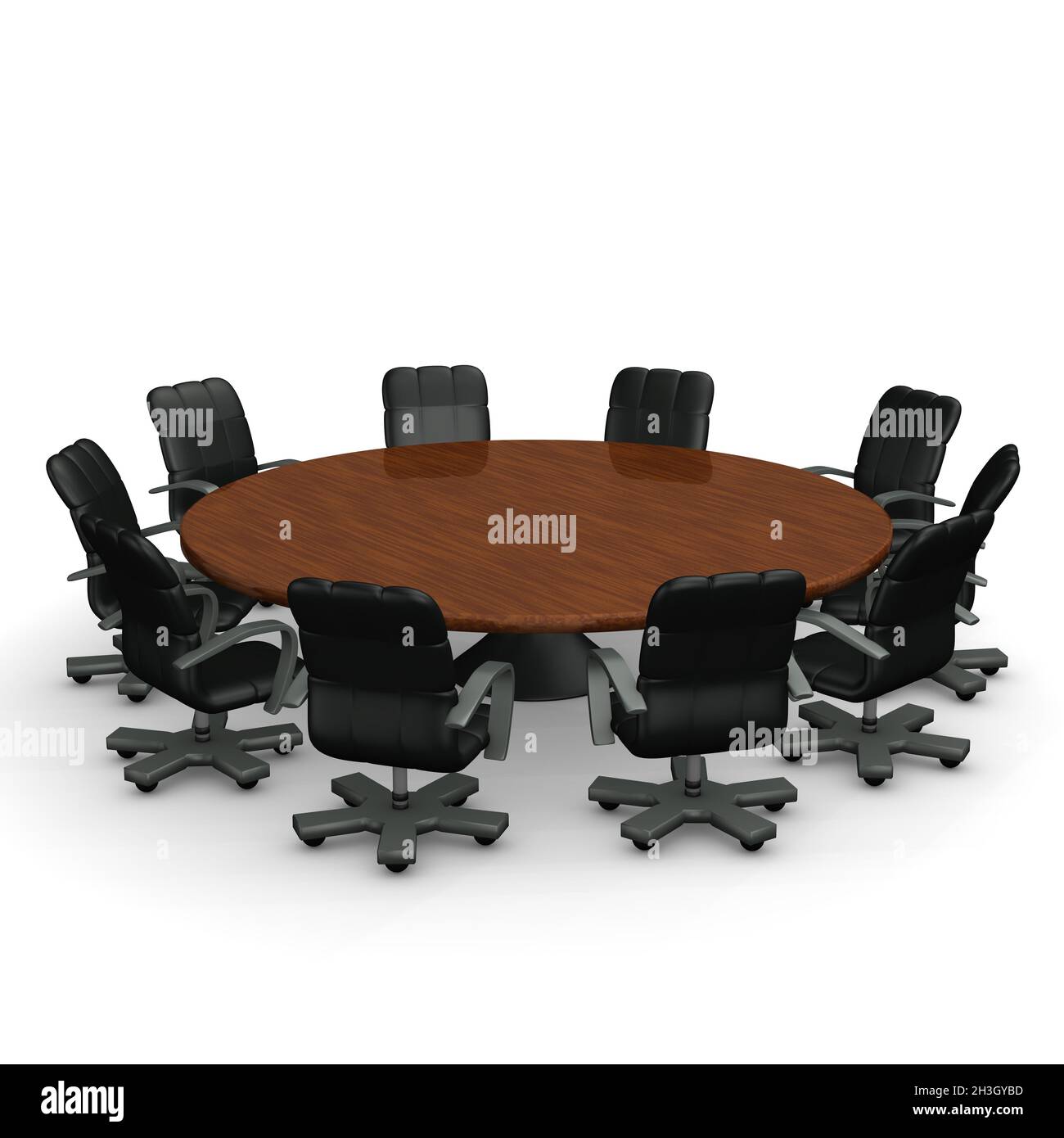 Business negotiation round table Cut Out Stock Images & Pictures - Alamy