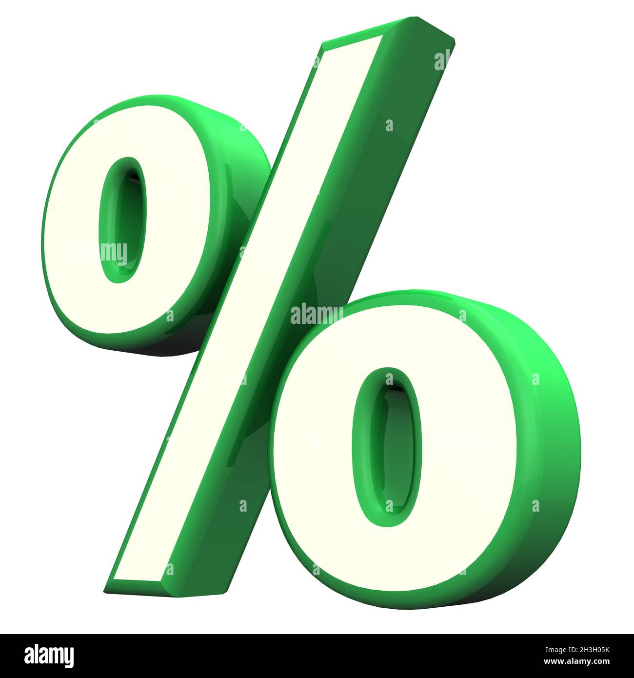 Green Percent Symbol Stock Photo - Alamy