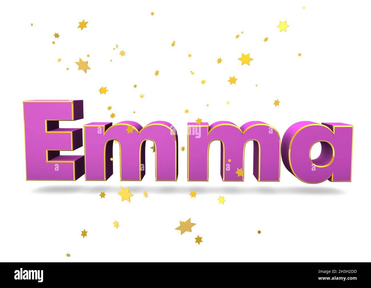 the name emma in glitter