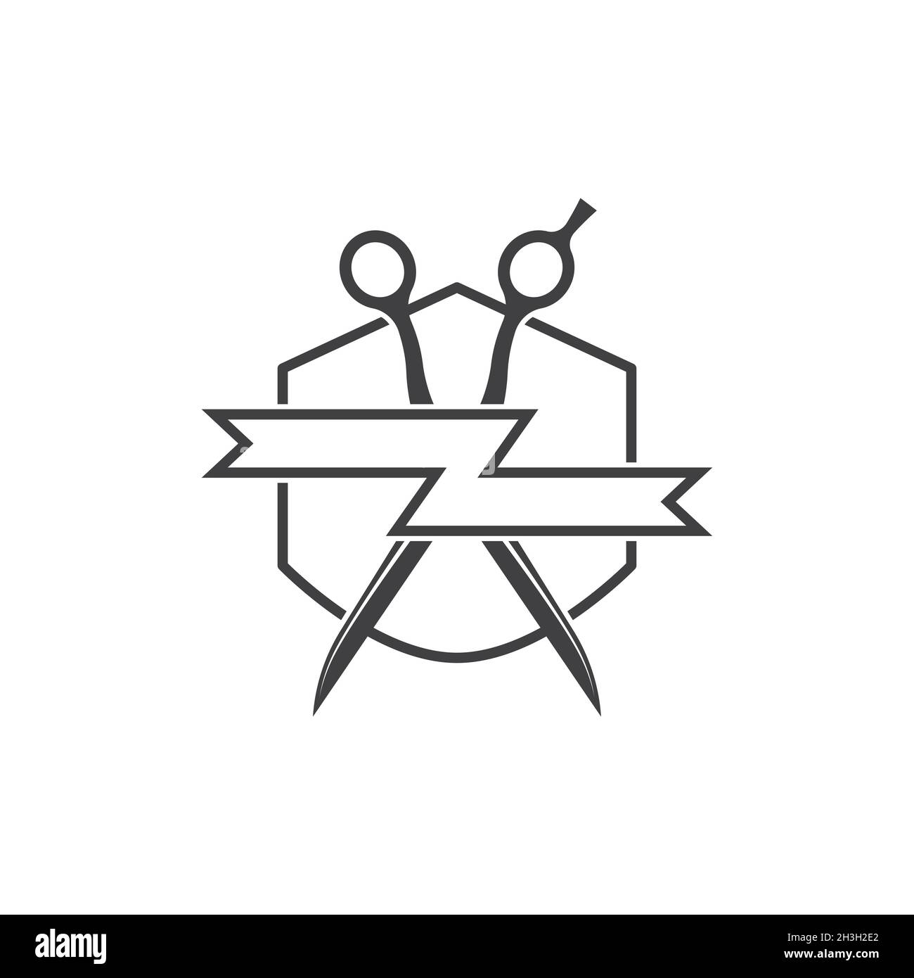 barber shop Vector icon design illustration Template Stock Photo - Alamy