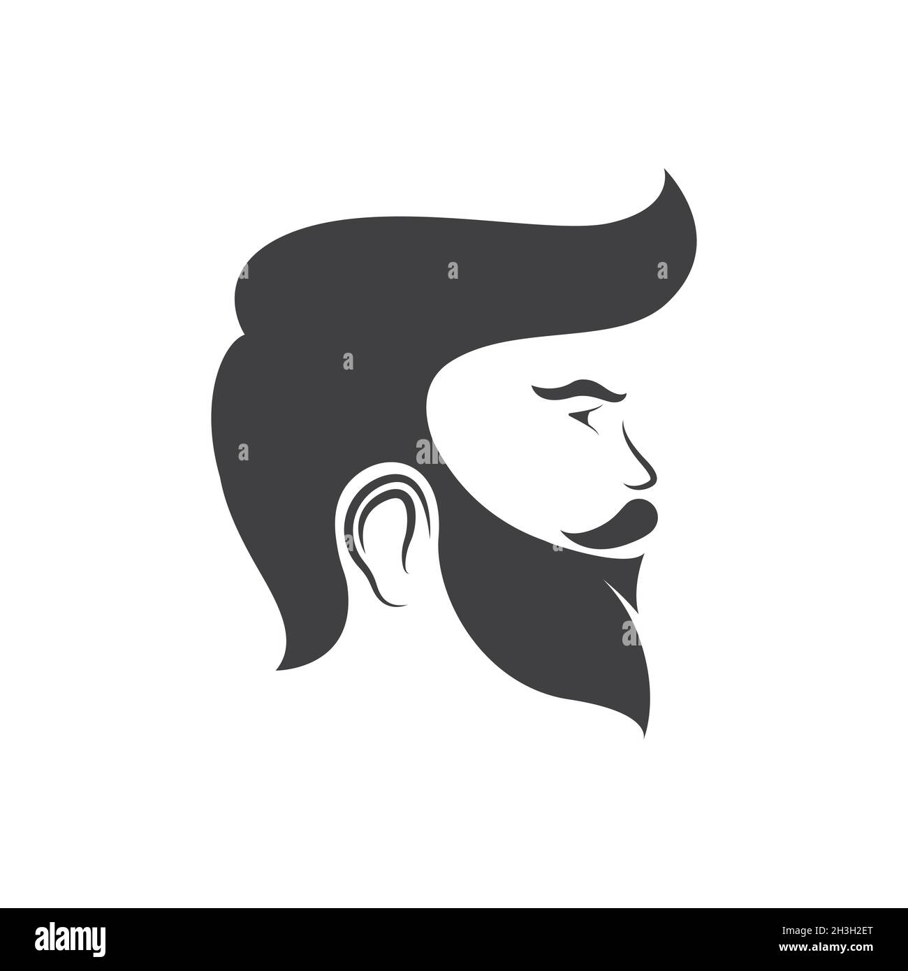 barber shop Vector icon design illustration Template Stock Photo - Alamy