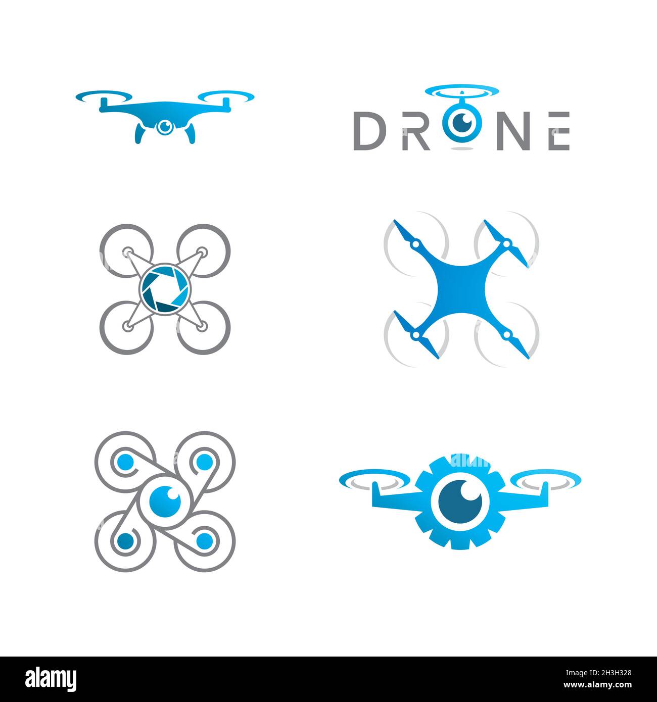 Drone vector icon design illustration template Stock Photo - Alamy