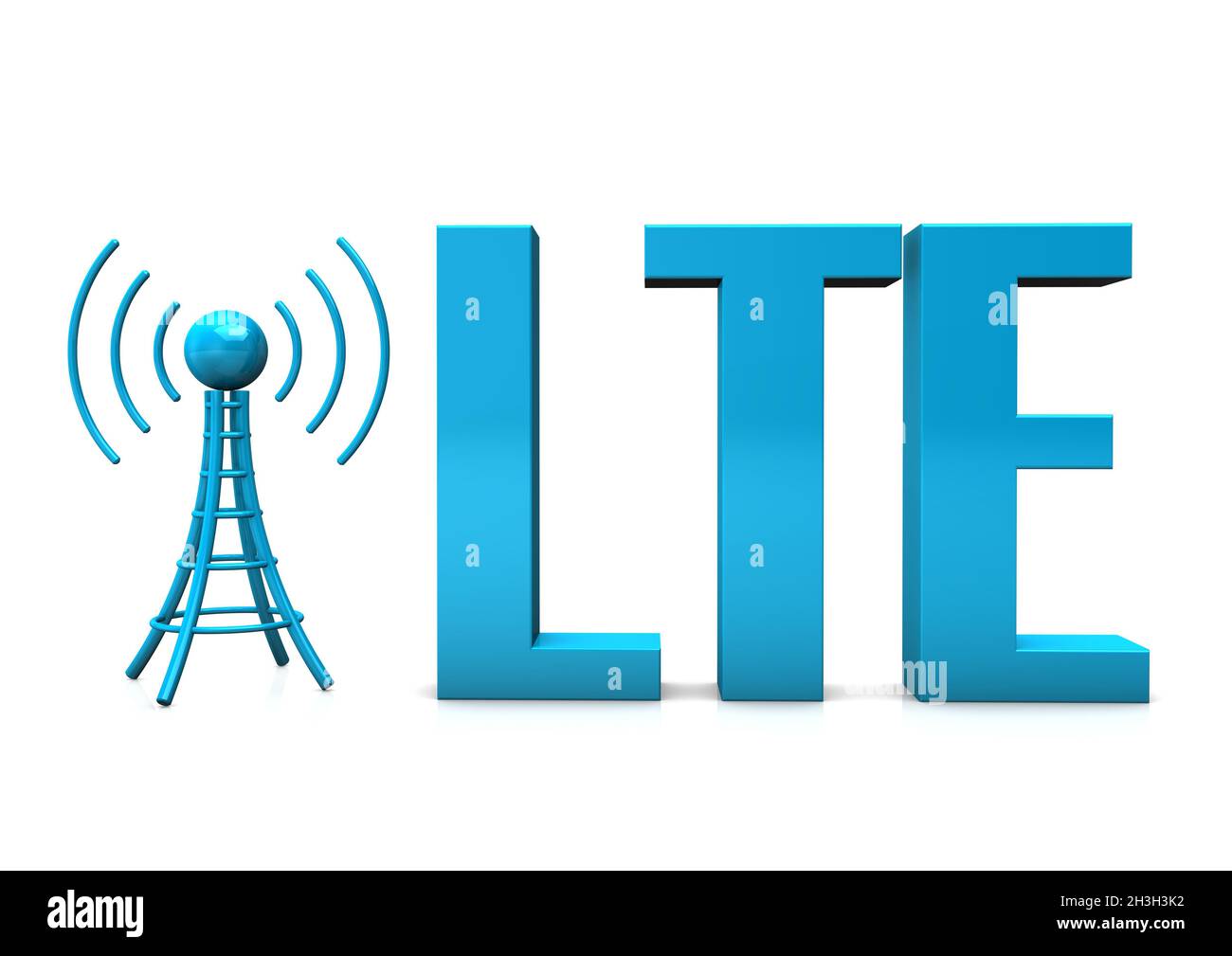 LTE Antenna Stock Photo