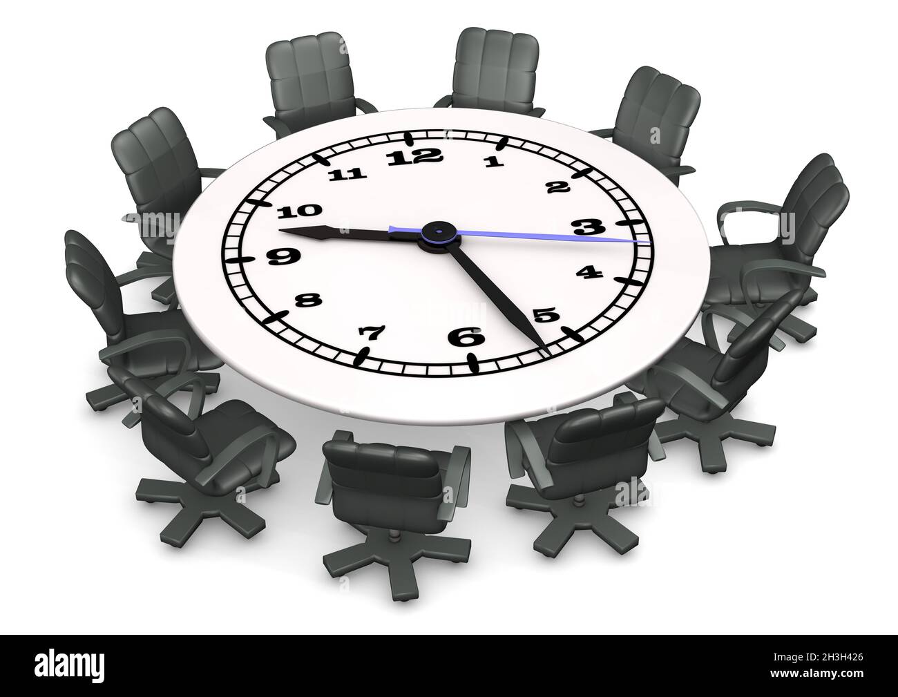 Business negotiation round table Cut Out Stock Images & Pictures Alamy