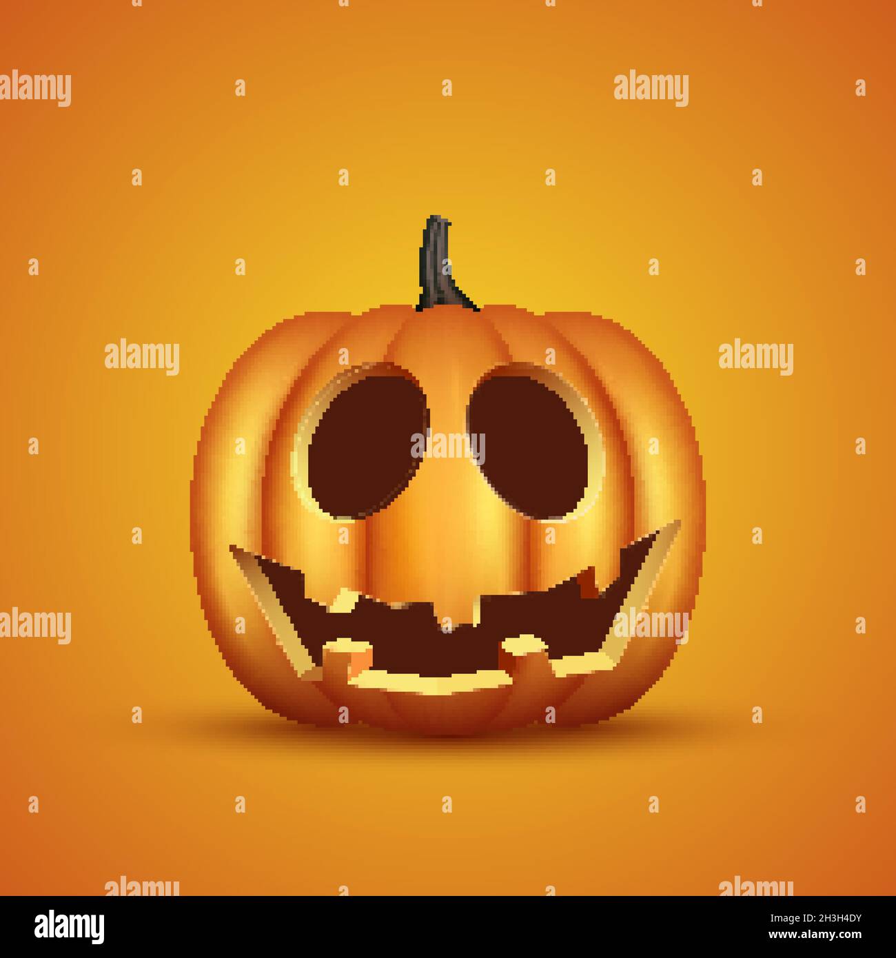 realistic halloween pumpkin vector design illustration Stock Vector ...