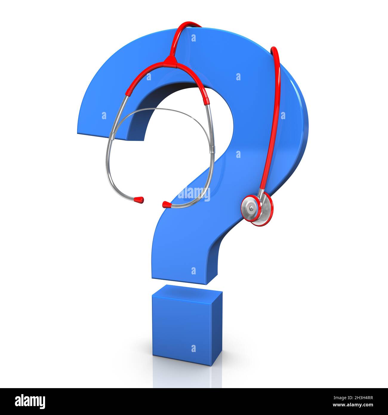 Stethoscope Question Mark Stock Photo Alamy