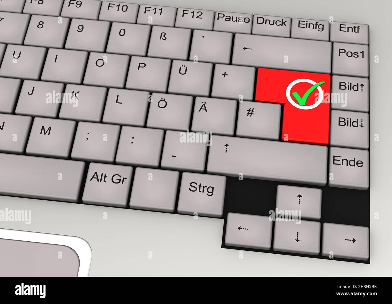 Check mark keyboard hi-res stock photography and images - Alamy