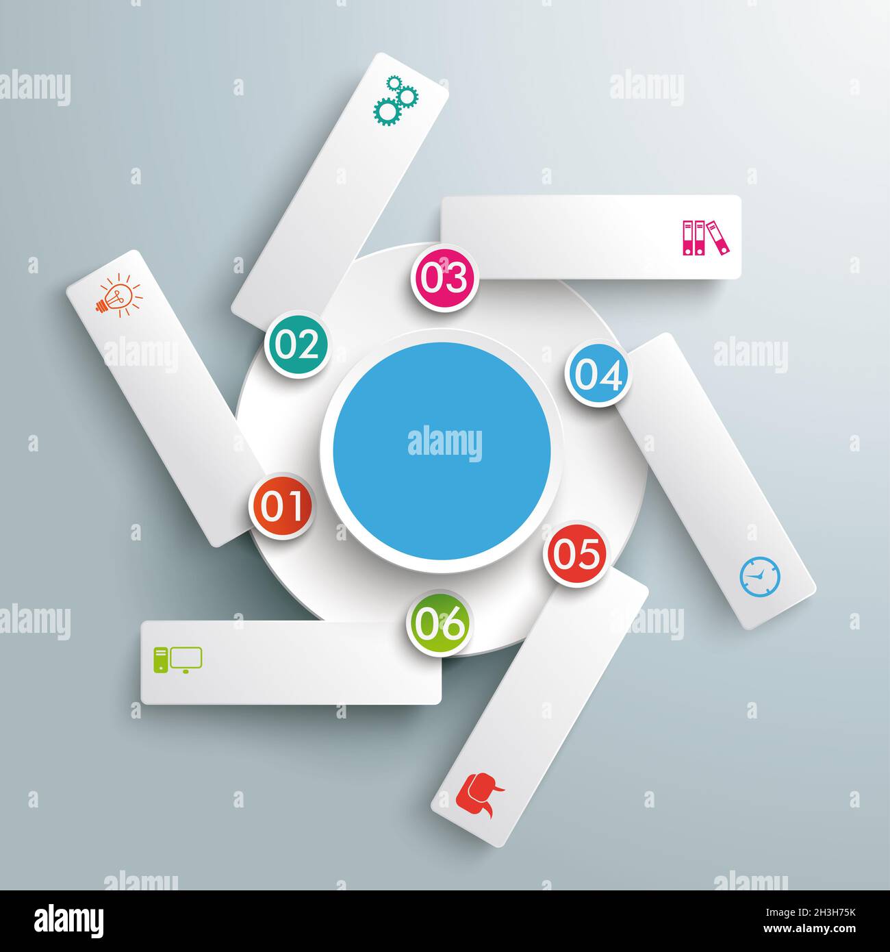 Rotation Infographic Stock Photo
