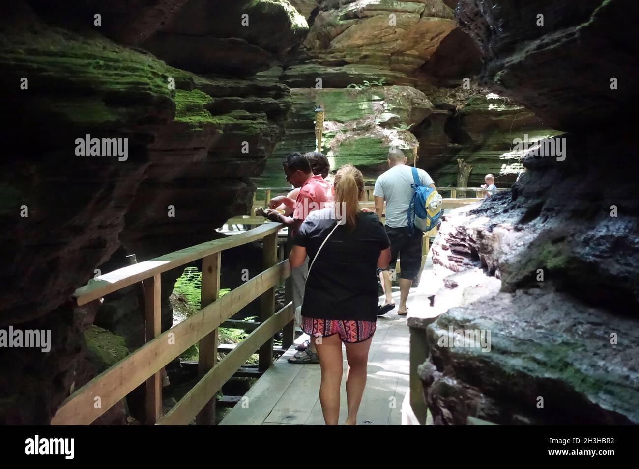 Upper River Boat Tour, Wisconsin Dells, Wisconsin Stock Photo Alamy