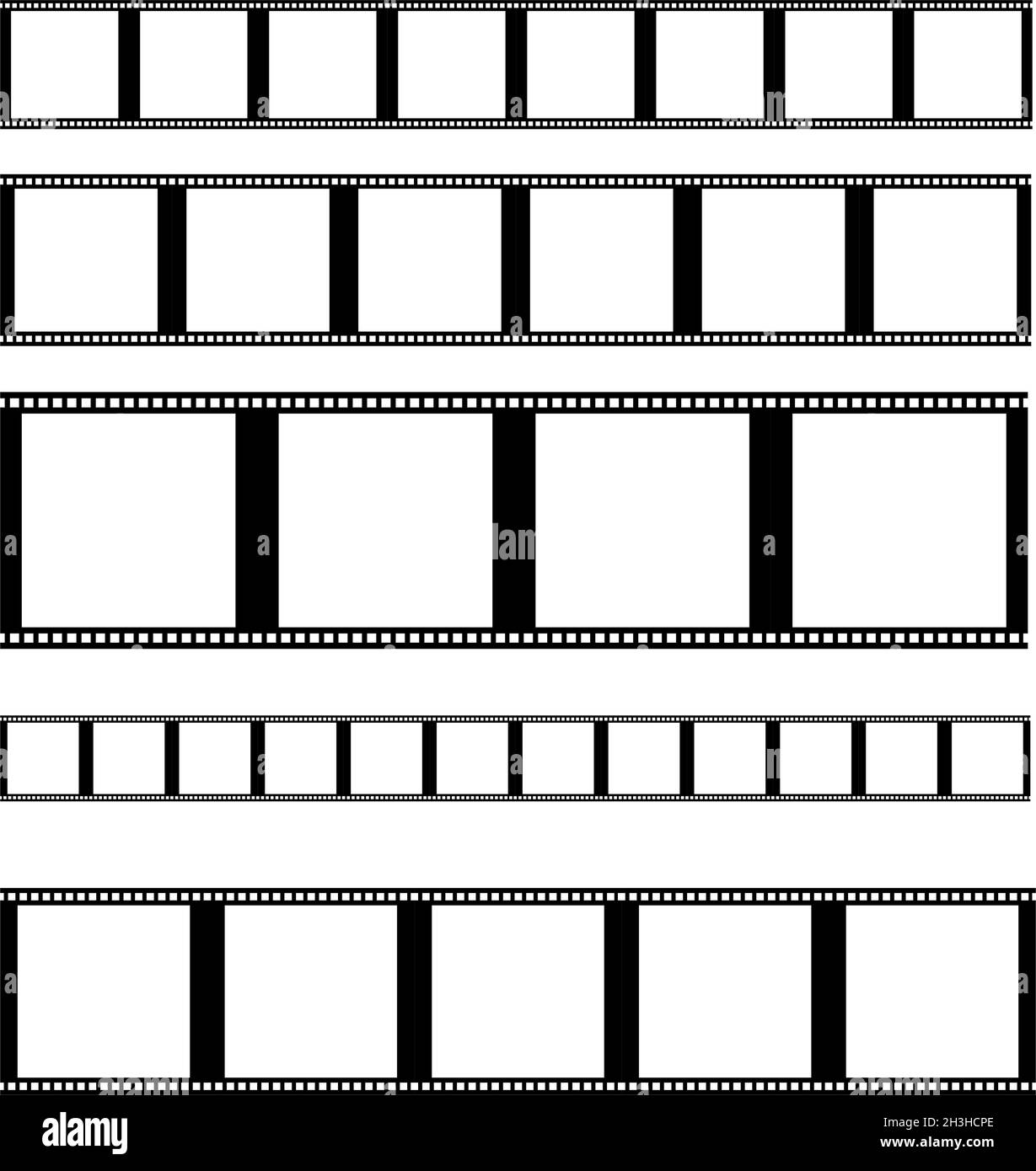 Photo / film strip silhouette. Illustration for photography