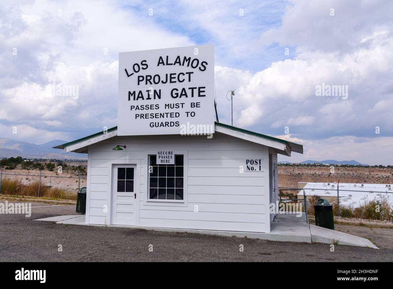 Los Alamos Project Main Gate historic building Los Alamos, New Mexico
