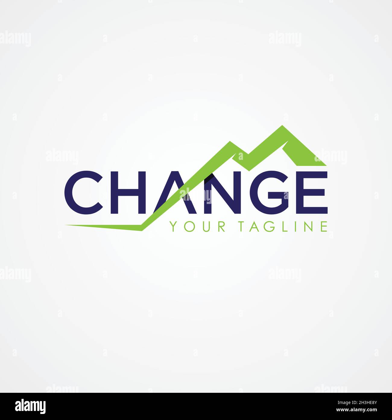 Change letter symbol for element design. Flat design letter change with