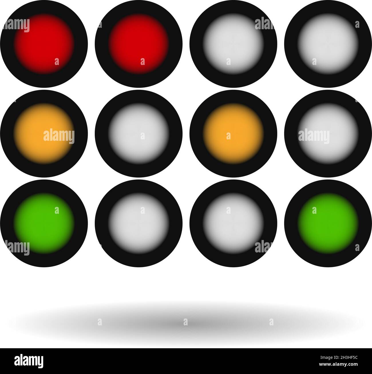 Traffic light, traffic lamp, semaphore icon, illustration - stock ...