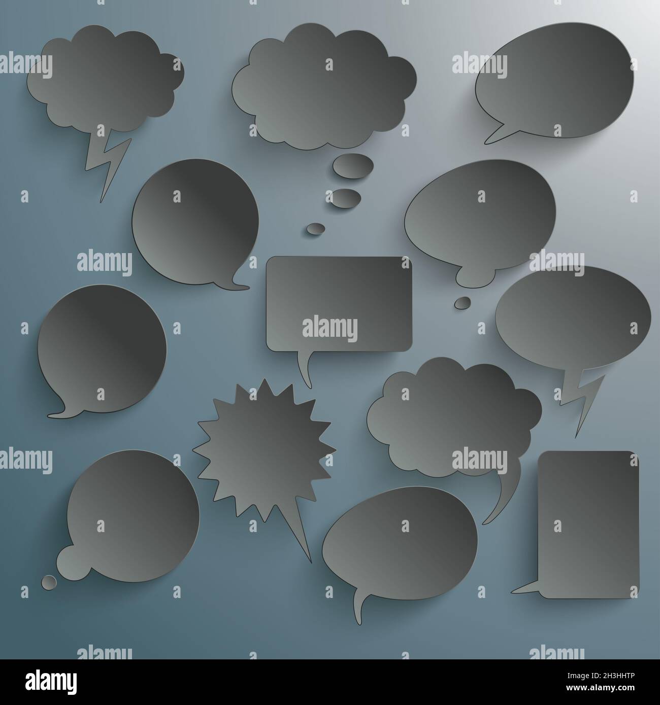 White bubbles black background hi-res stock photography and images - Alamy