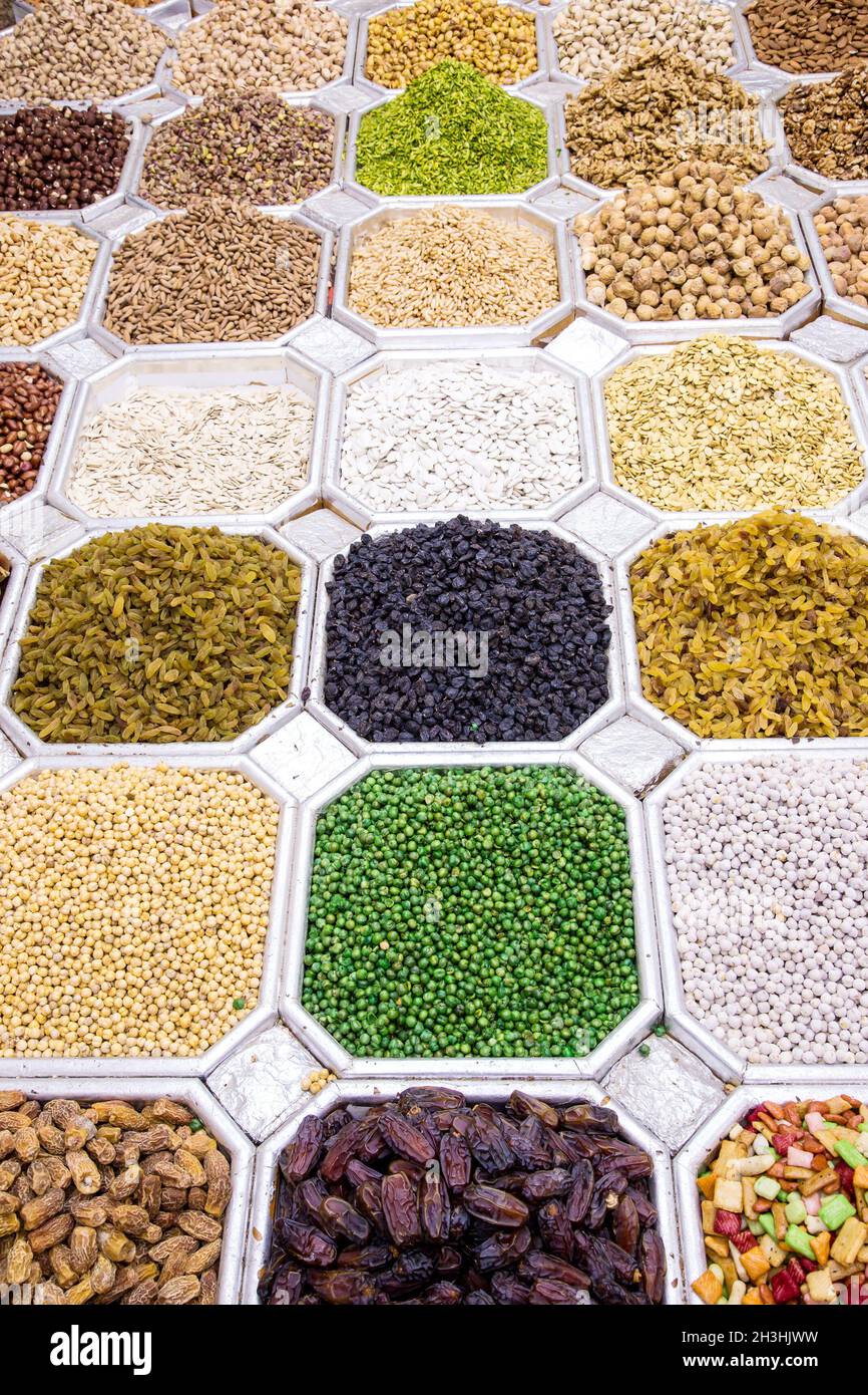 Dried fruit and nuts mix in Dubai market Stock Photo Alamy