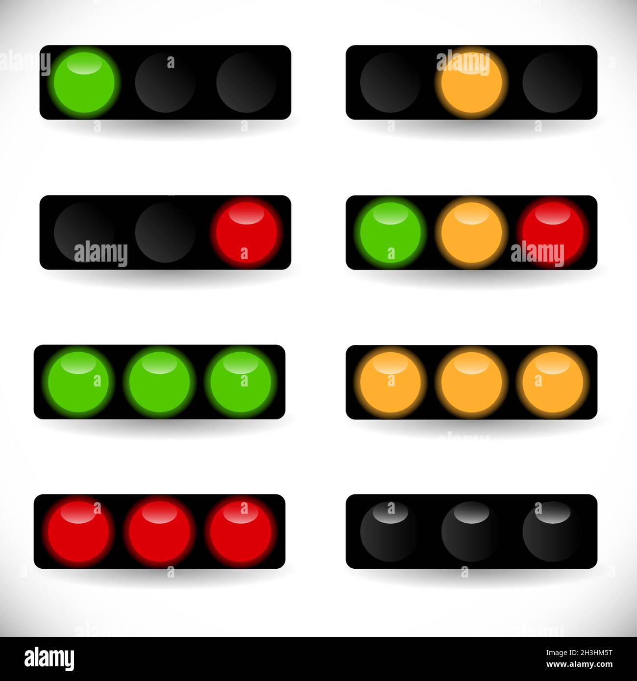 Traffic light, traffic lamp, semaphore icon, illustration - stock ...