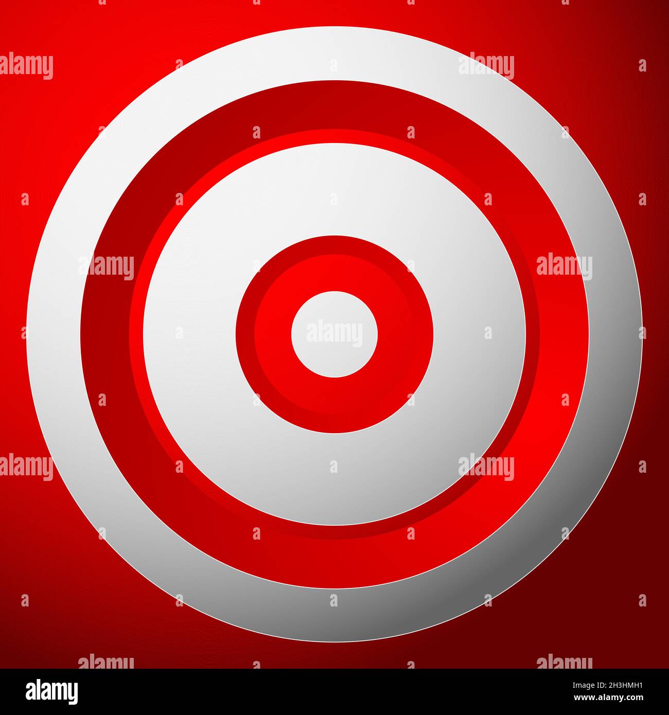 Red target, bulls eye icon - stock vector illustration, clip-art graphics Stock Vector