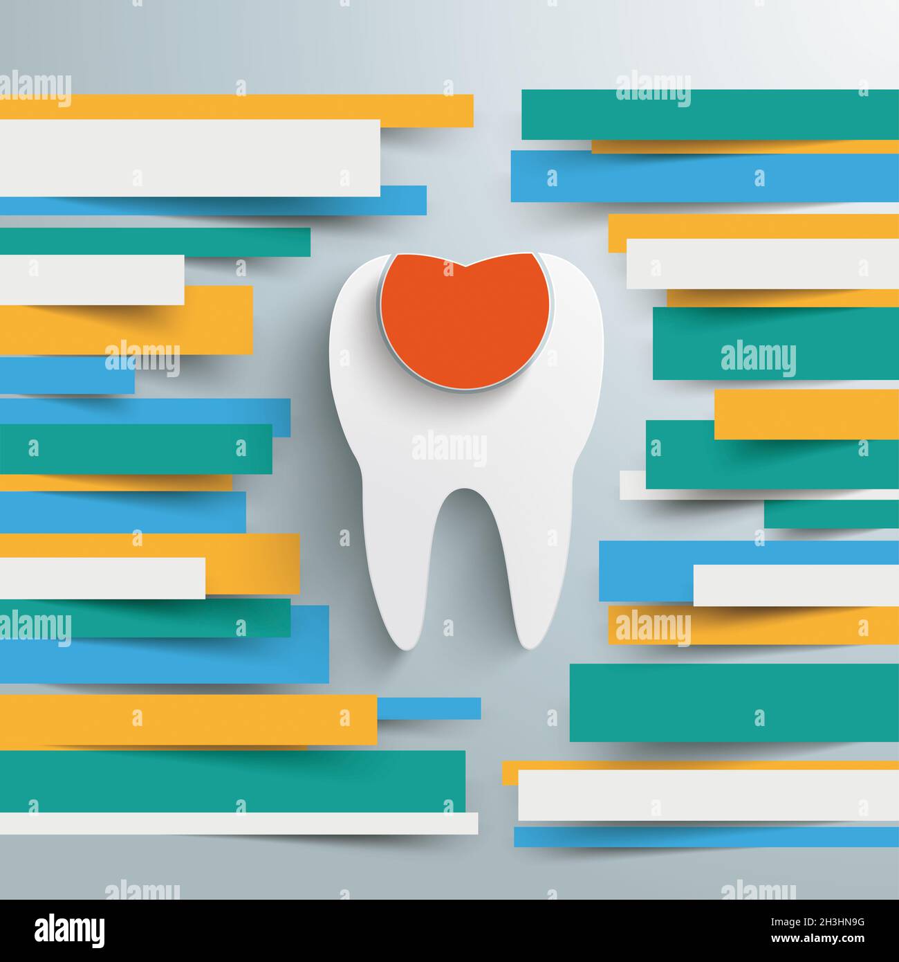 Infographic Brochure Paper Lines Tooth Filling Stock Photo Alamy